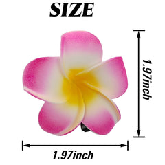ROYHOO eight-color frangipani clip array highlights versatile color matching for everyday outfits.