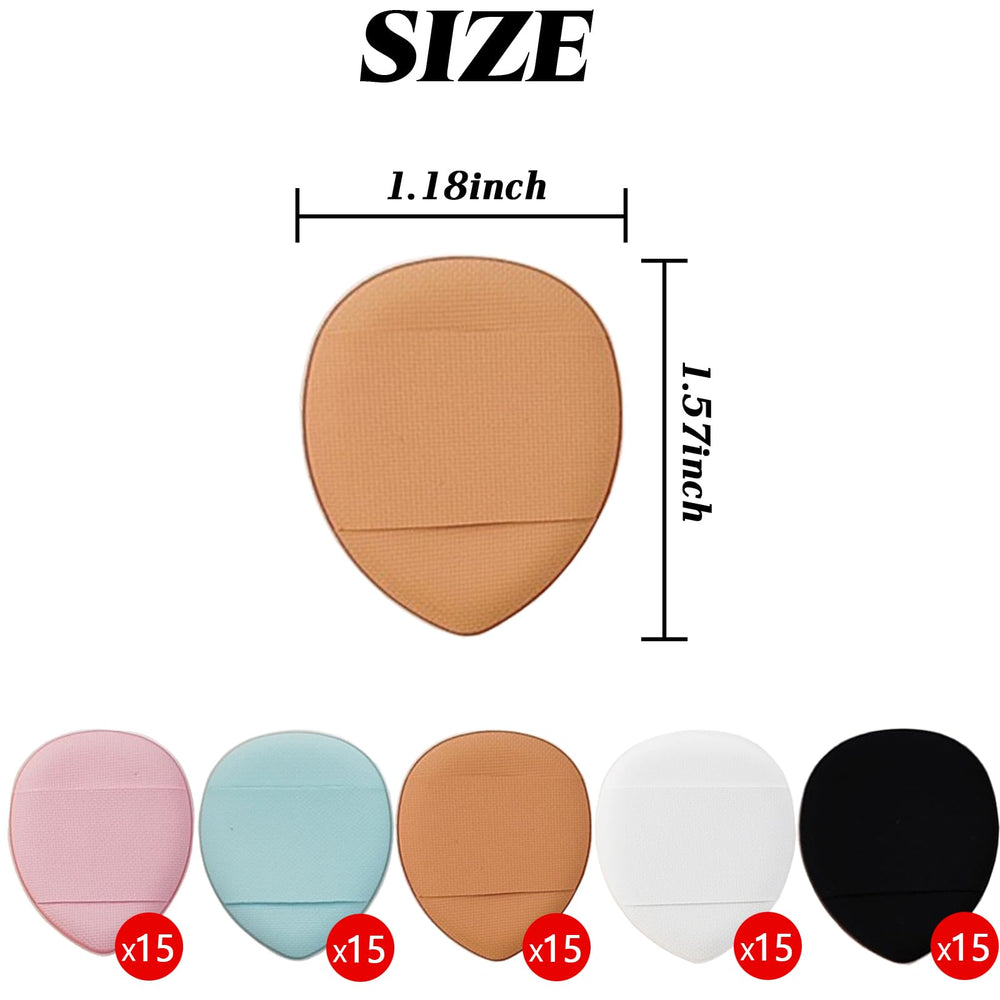 ROYHOO mini makeup sponges offer soft texture for smooth, blendable makeup application.