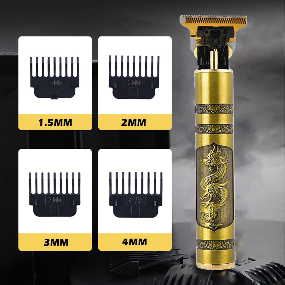 RQTYBUI motor close-up demonstrates low-noise operation for comfortable grooming.