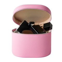 RSRSLEII pink aesthetic makeup bag platinum zipper detail premium feel
