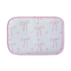 RSRSLEII portable makeup organizer pouch fits in purses and carry-ons.