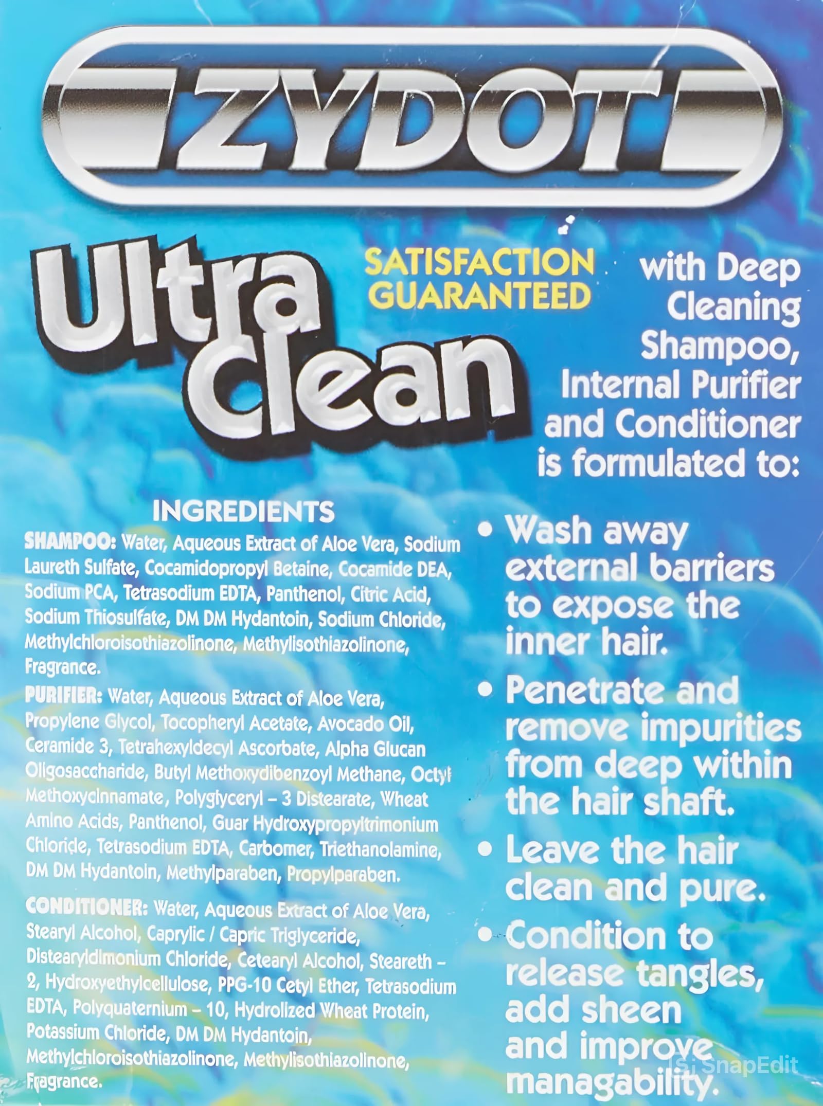 RU CLEAN detoxic hair after treatment shows soft shine and manageability