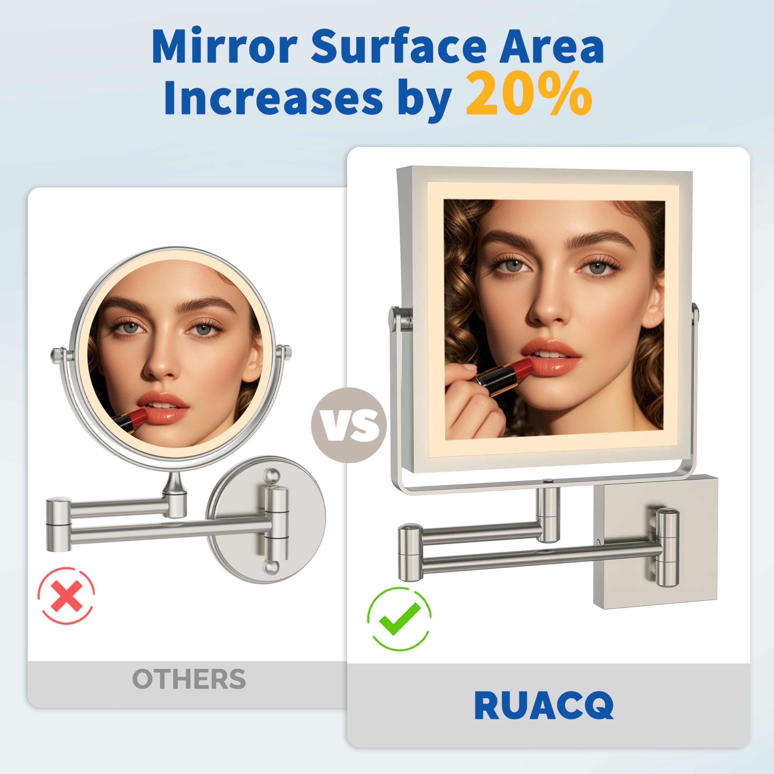Ruacq touch control panel enables effortless brightness and color switching