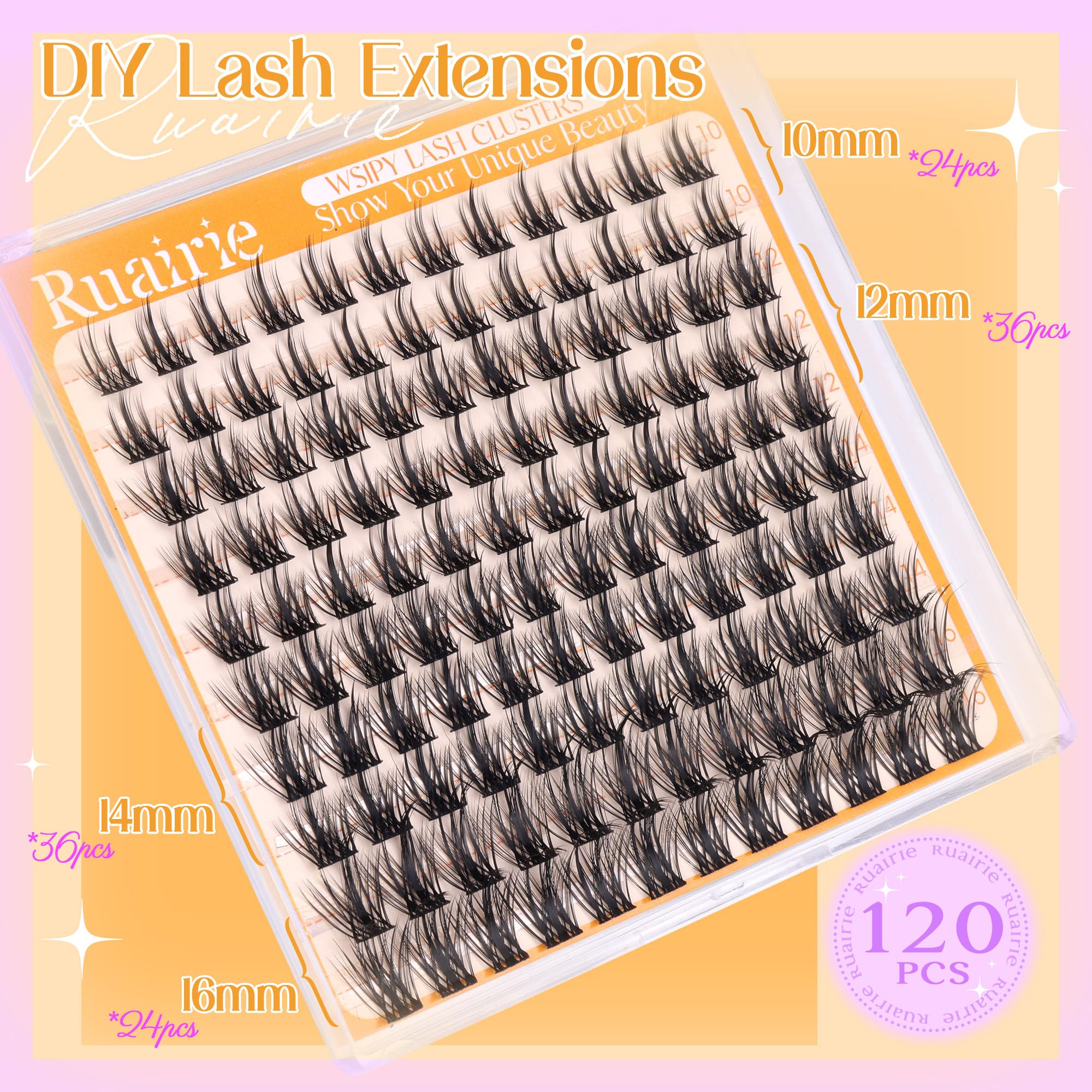 Ruairie lash clusters lightweight fiber improves all day comfort