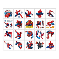 RUBANG Spiderman tattoos application step visual for quick, clean transfers