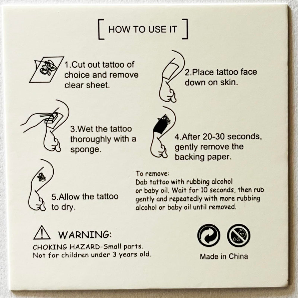 RUBANG Spiderman tattoos easy removal with alcohol or oil-based cleanser