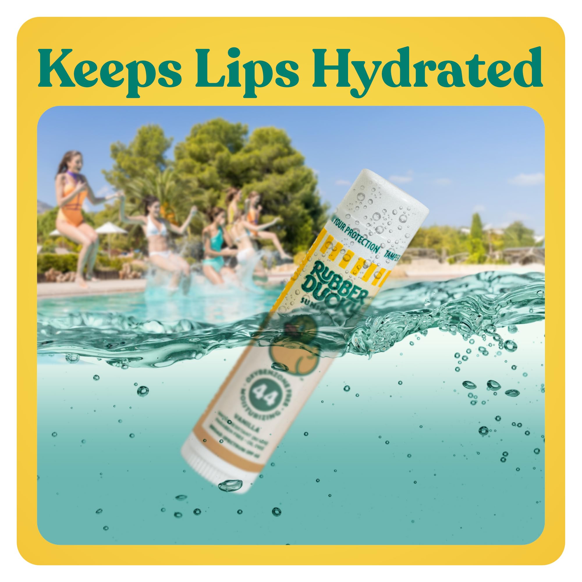 Protección SPF 44 para labios al aire libre.