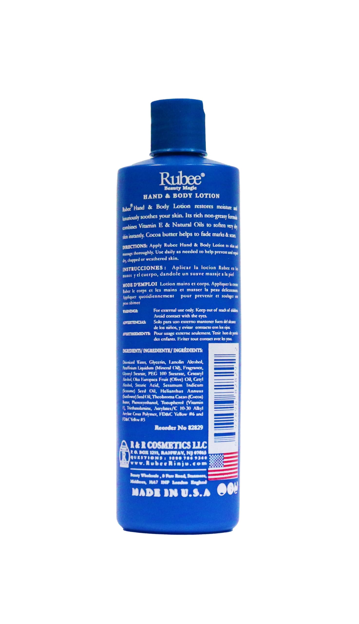 Rubee Beauty Magic Hand & Body Lotion for family use in a lifestyle shot