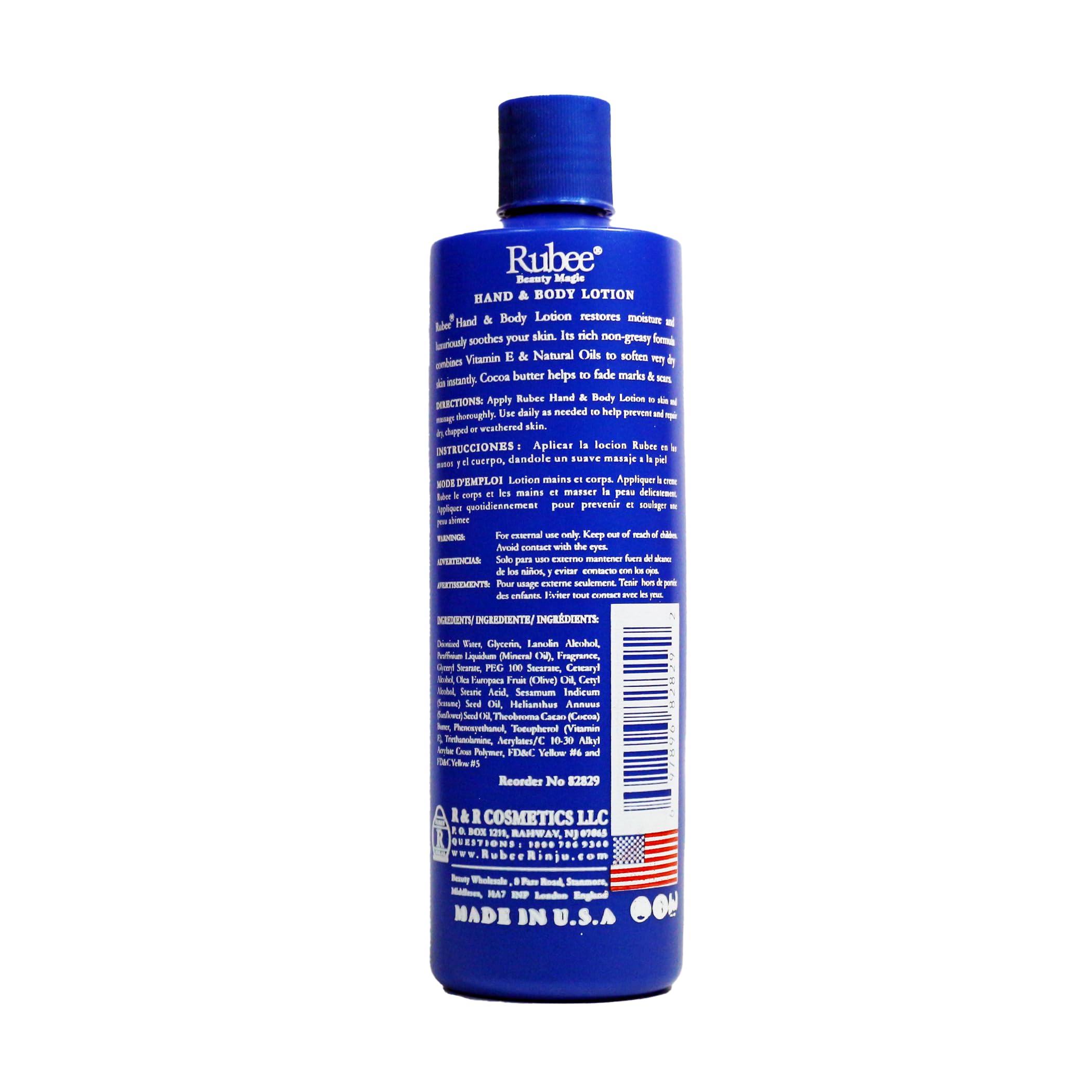 RUBEE soft skin after application reveals smooth, vitamin E nourished texture.