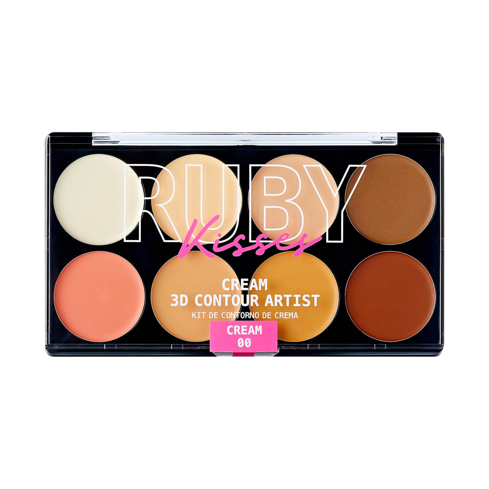 Ruby Kisses 3D Face Creator foundation bottle with pump shows all-day coverage