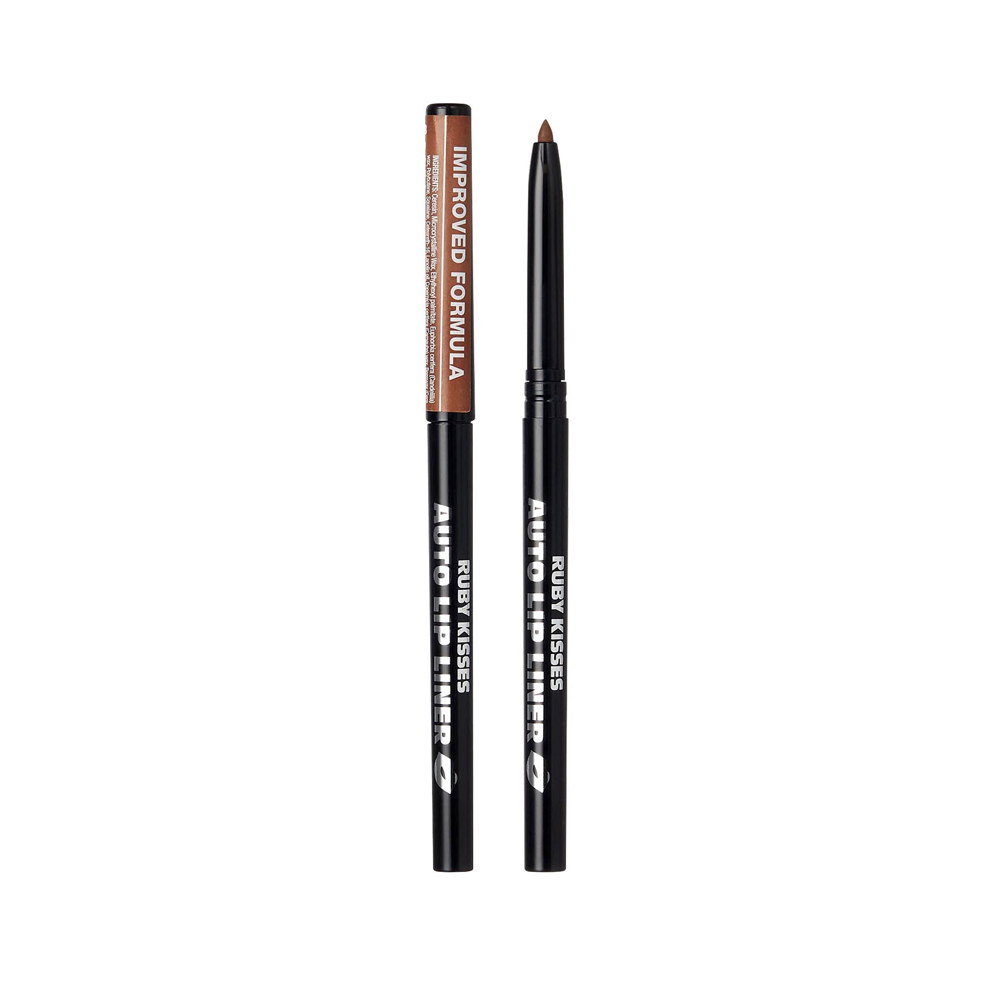 Ruby Kisses Auto Lip Liner Espresso twist-up mechanism enables mess-free precise application