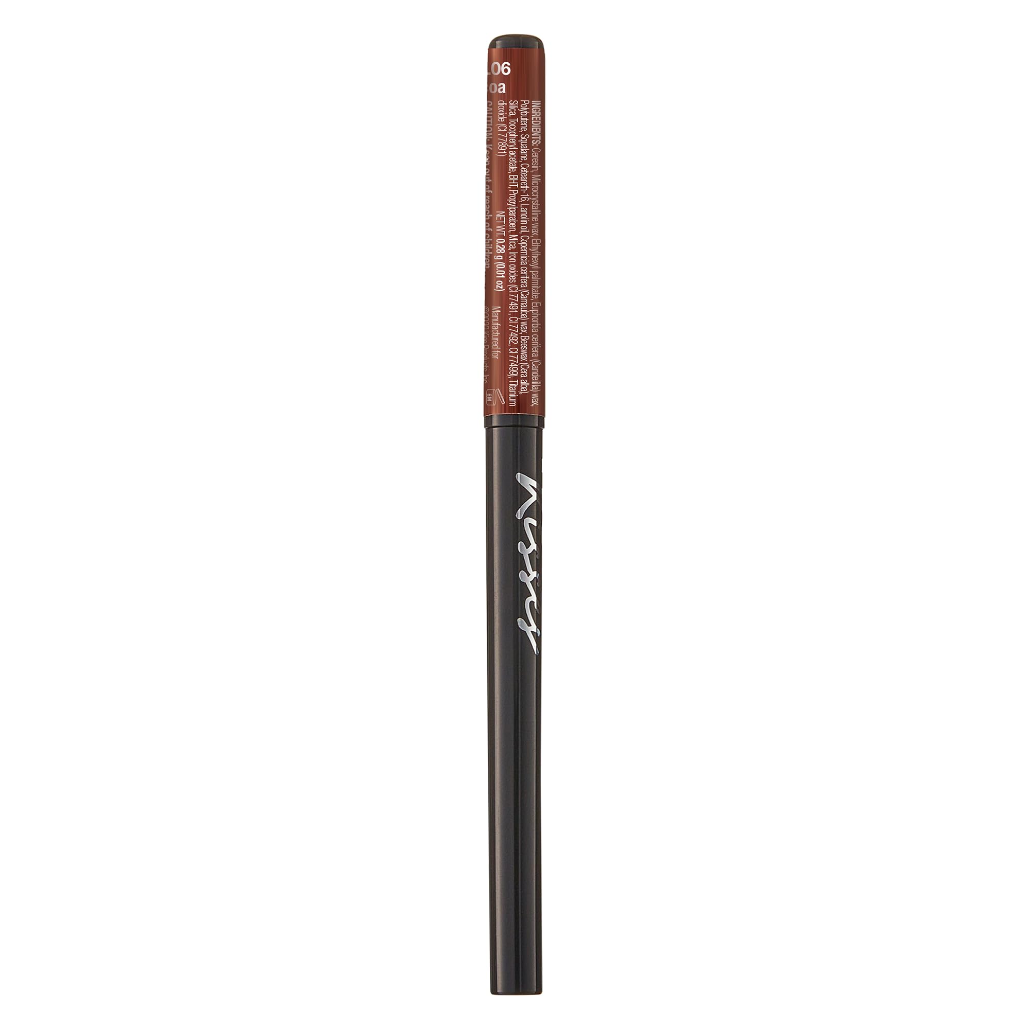 Ruby Kisses Auto Lip Liner Pencil Cocoa 3 Pack helps lips look fuller with defined outline.