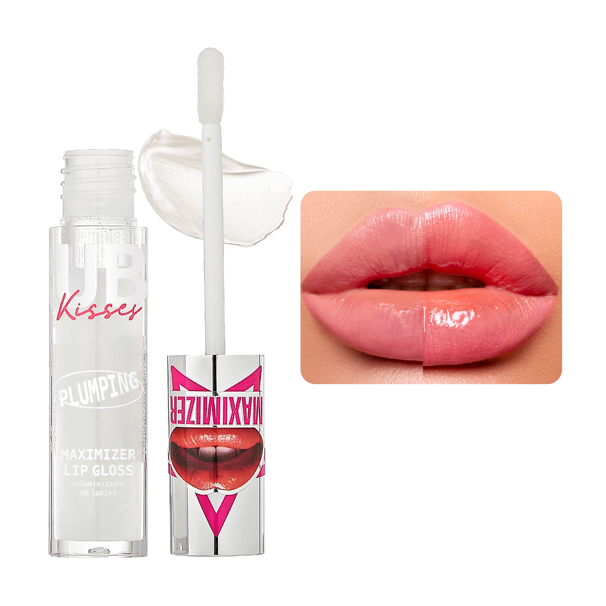 Ruby Kisses brillo labial con aplicador para una aplicación precisa y suave
