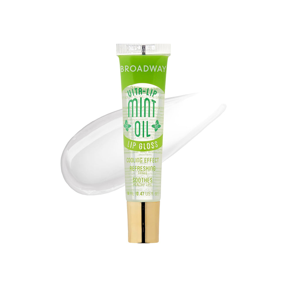 Ruby Kisses Broadway Vita-Lip brillo labial mentolado, hidratación suave para labios agrietados
