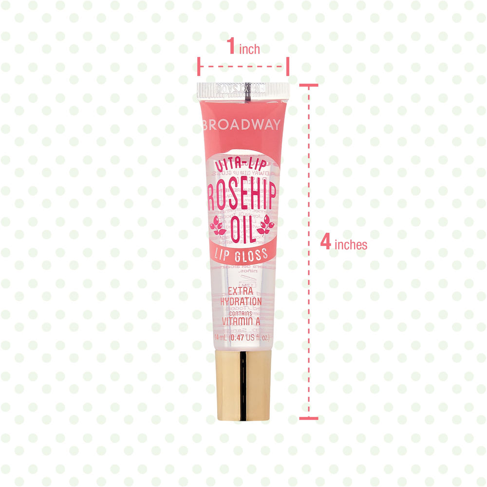 Ruby Kisses Broadway Vita-Lip Gloss Acabado no pegajoso, sensación suave.