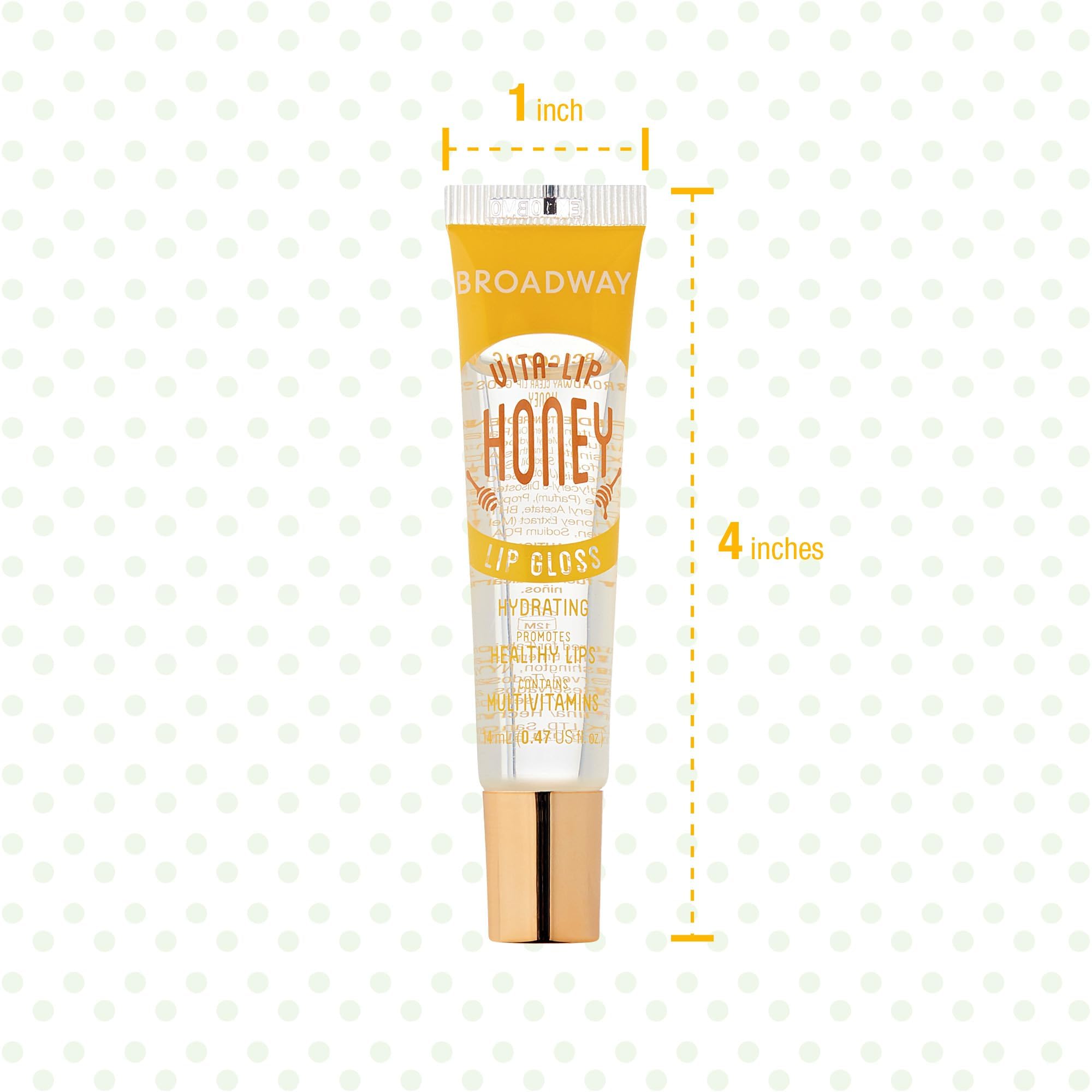 Ruby Kisses Broadway Vita-Lip Gloss applicator ready for smooth, precise application.