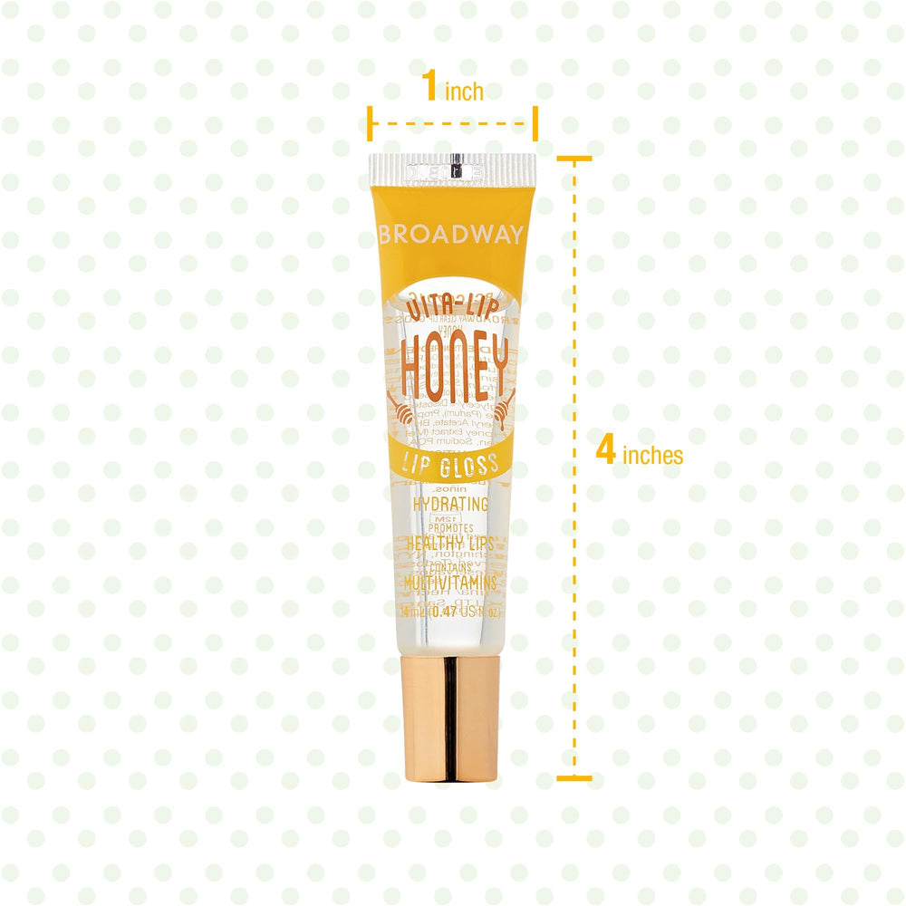 Ruby Kisses Broadway Vita-Lip Gloss applicator ready for smooth, precise application.