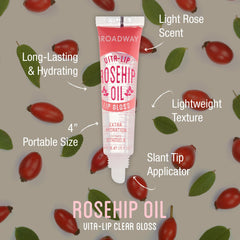 Ruby Kisses Broadway Vita-Lip Gloss application glide shows smooth, comfortable lip shine