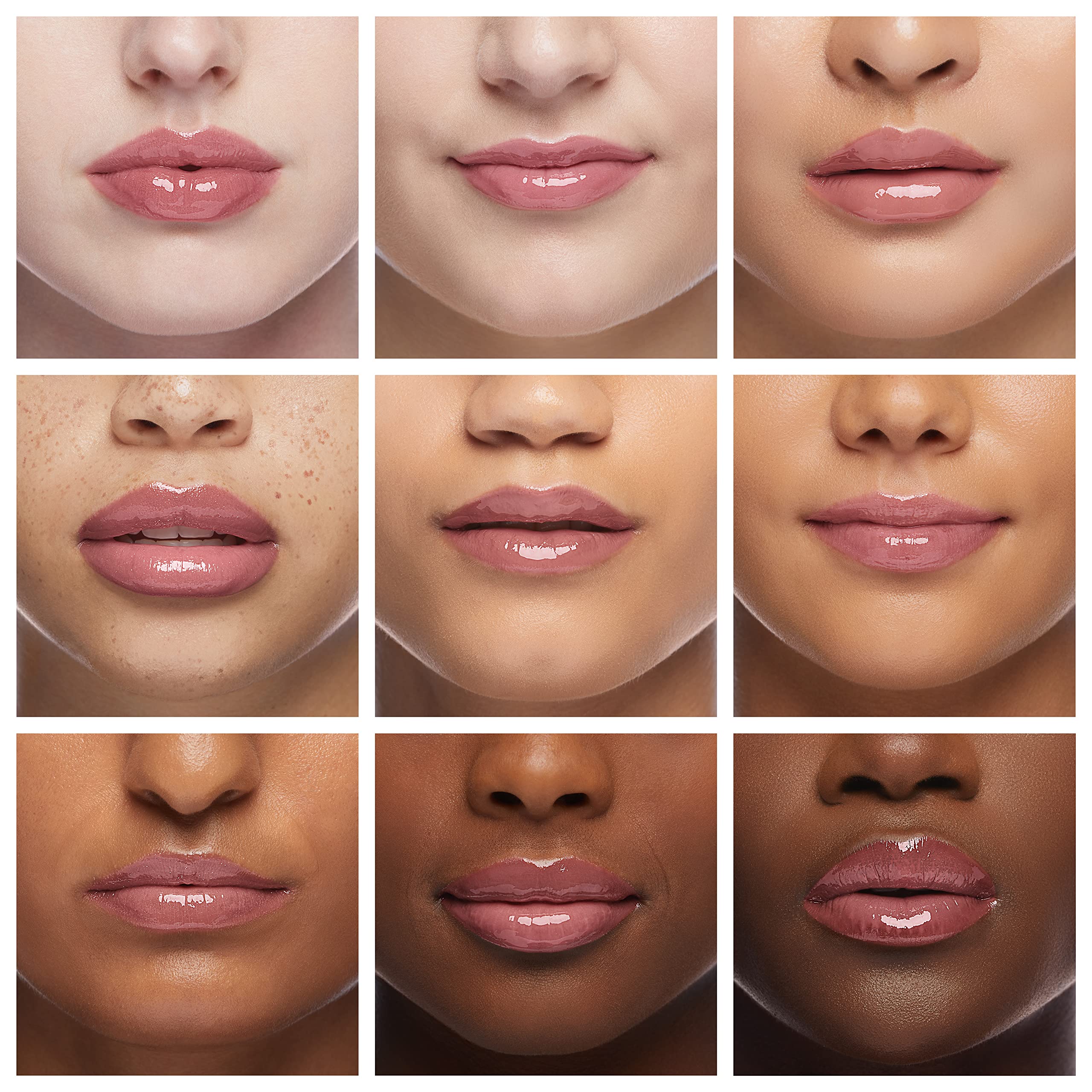 Ruby Kisses Broadway Vita-Lip Gloss wand applying for smooth hydration.