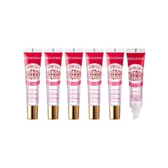 Ruby Kisses Broadway Vita-Lip Cherry gloss packaging is compact and travel-friendly for touch-ups.