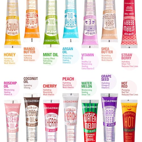 Ruby Kisses Broadway Vita-Lip Gloss Icono libre de crueldad, fórmula limpia para labios sensibles.