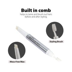 Ruby Kisses Brow Styling Pencil with Brush soft-brush grooming in action for set brows.