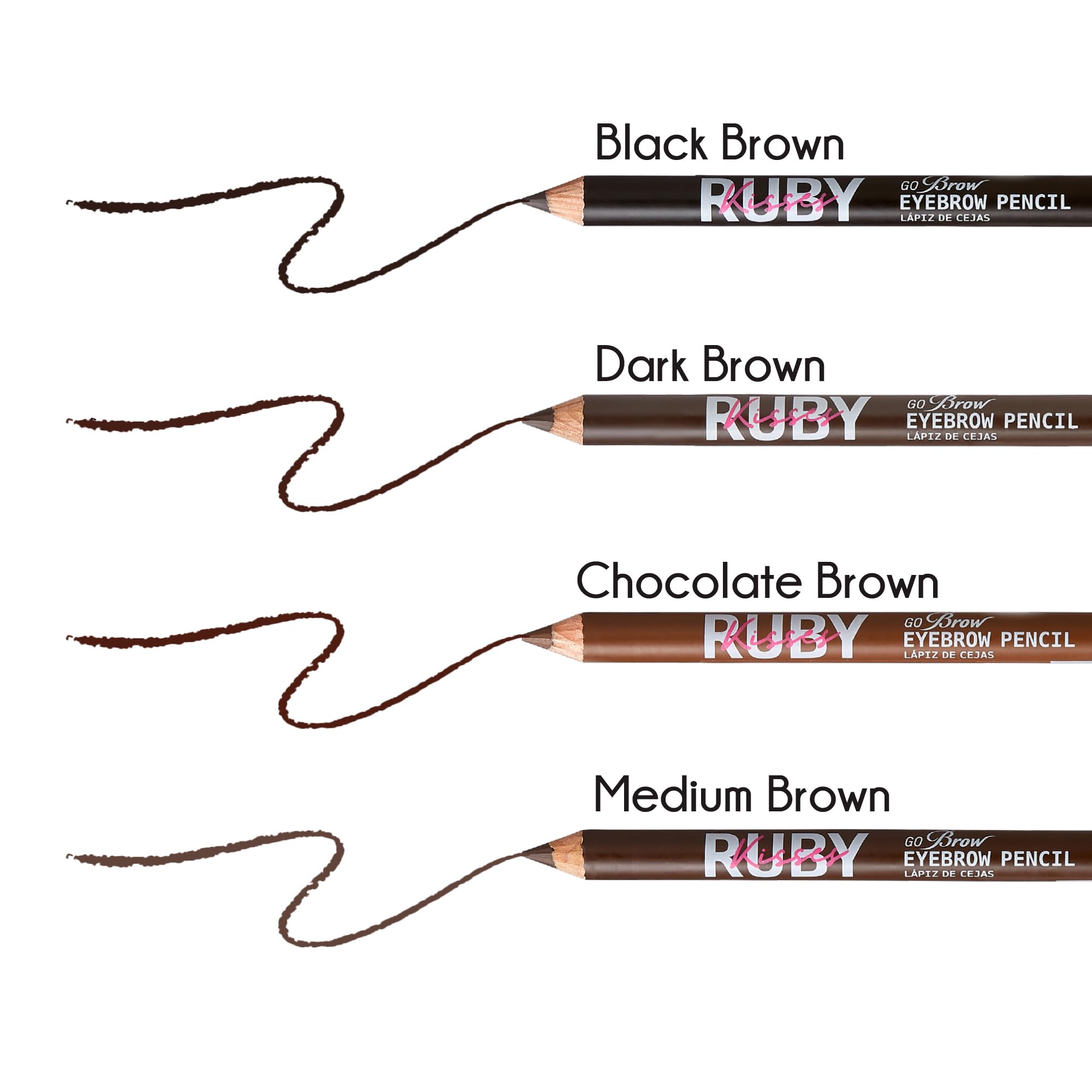 Ruby Kisses GoBrow pencil delivers natural-looking finish.