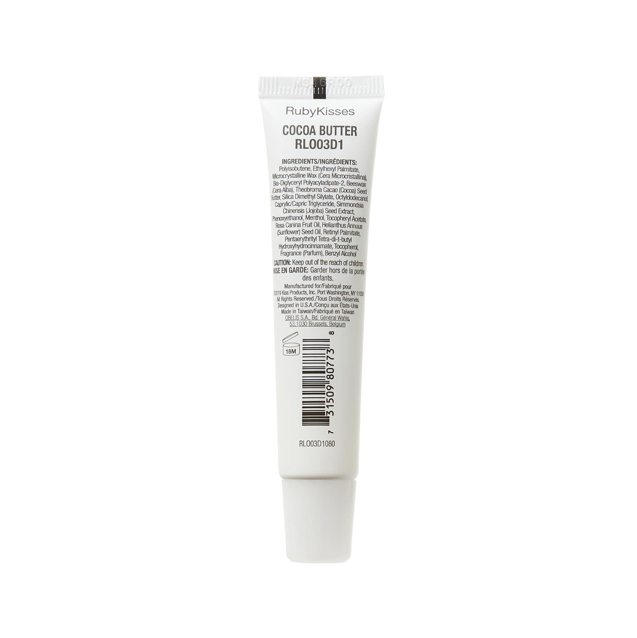 Ruby Kisses hydrating lip therapy gloss application on lips shows easy, on the go moisture