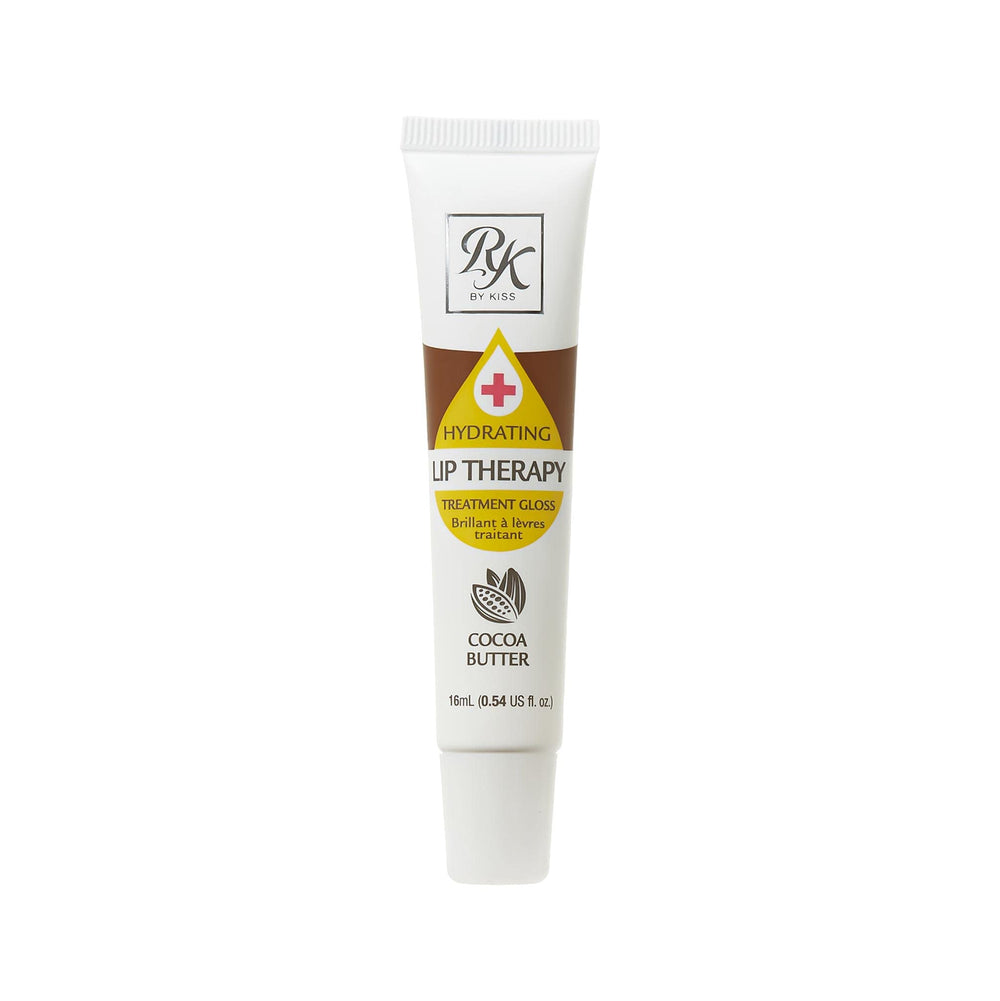 Ruby Kisses hydrating lip therapy gloss cocoa butter closeup highlights smooth, hydrated lips
