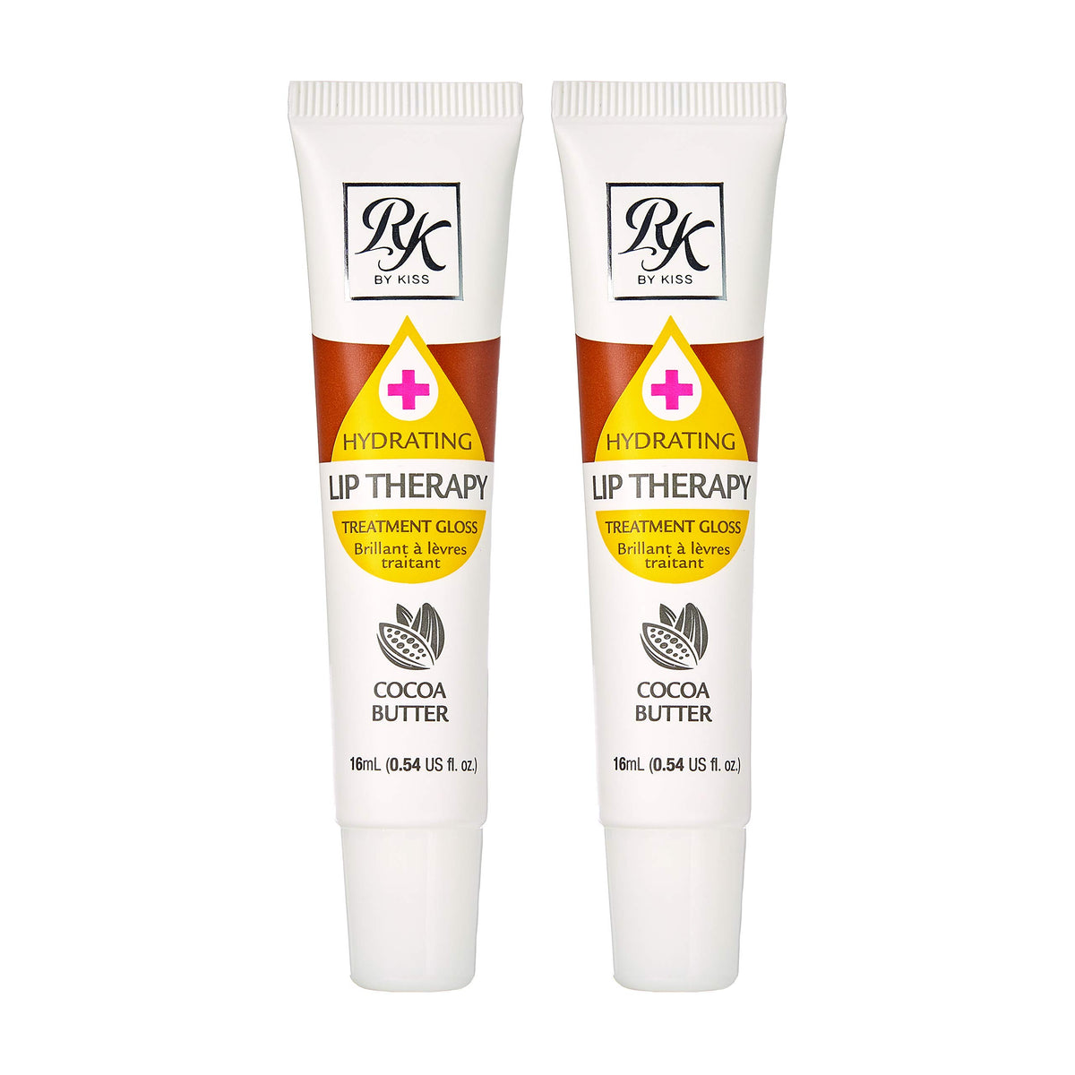 Ruby Kisses hydrating lip therapy gloss cocoa butter tube delivering rich moisture for dry lips