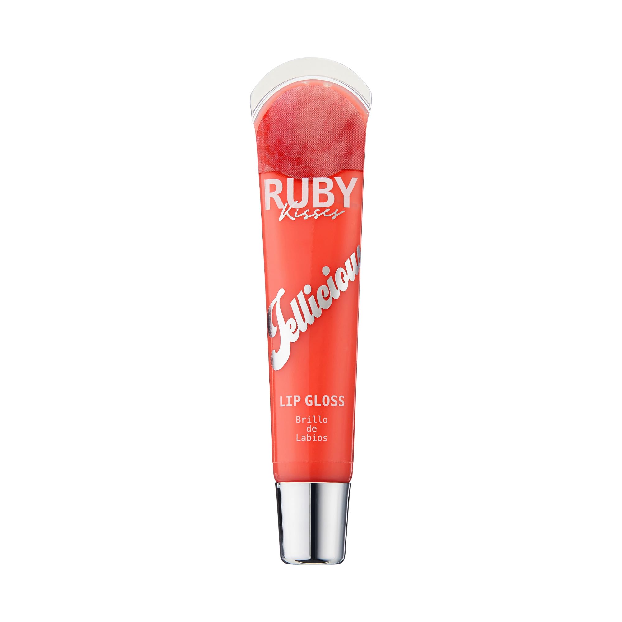 Ruby Kisses Jellicious lip gloss in use during everyday makeup routine