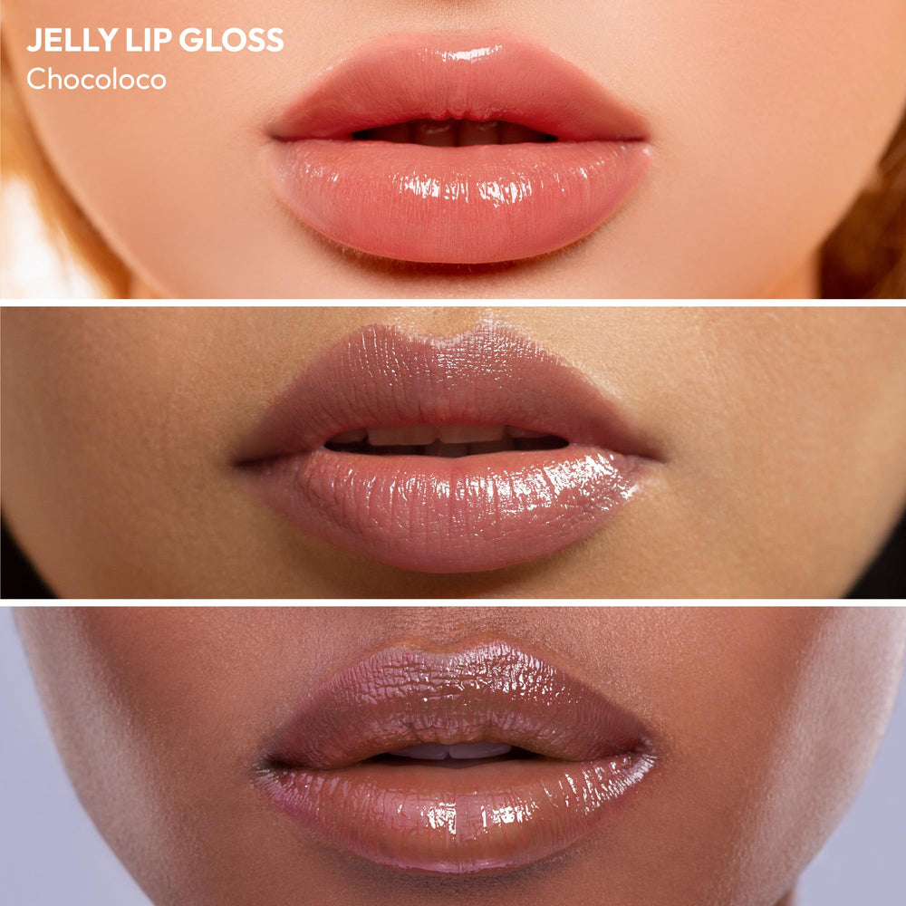 Ruby Kisses Jellicious lip gloss with mango butter for softer lips.