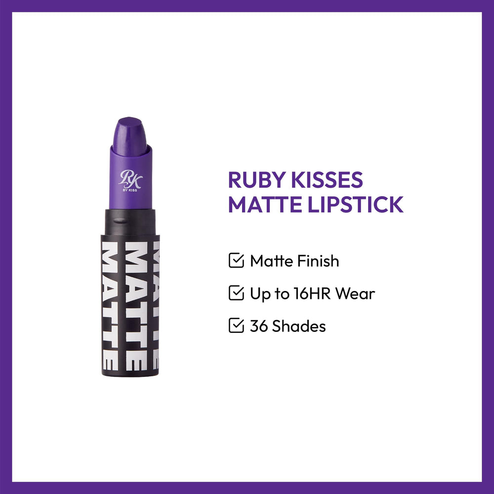 Ruby Kisses Ultra Matte lip application close-up demonstrates smooth, even glide.