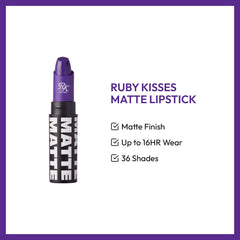 Ruby Kisses Ultra Matte lip application close-up demonstrates smooth, even glide.