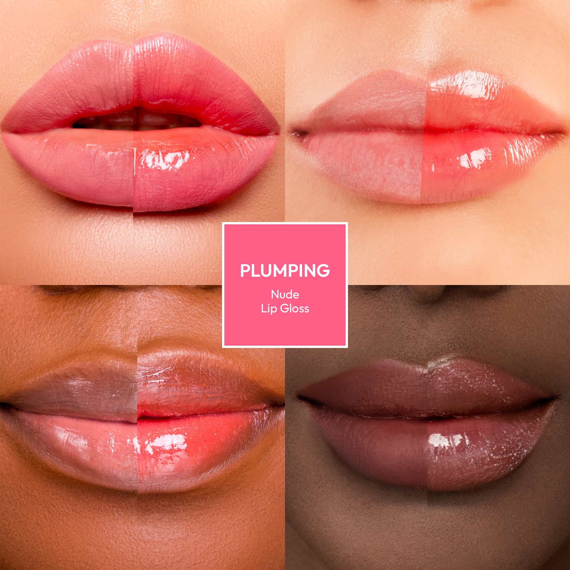 Ruby Kisses plumping lip gloss hydration with hyaluronic acid close-up