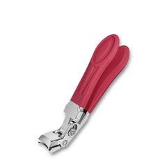 Ruby Red angled nail clippers with angled head for easy precise cuts
