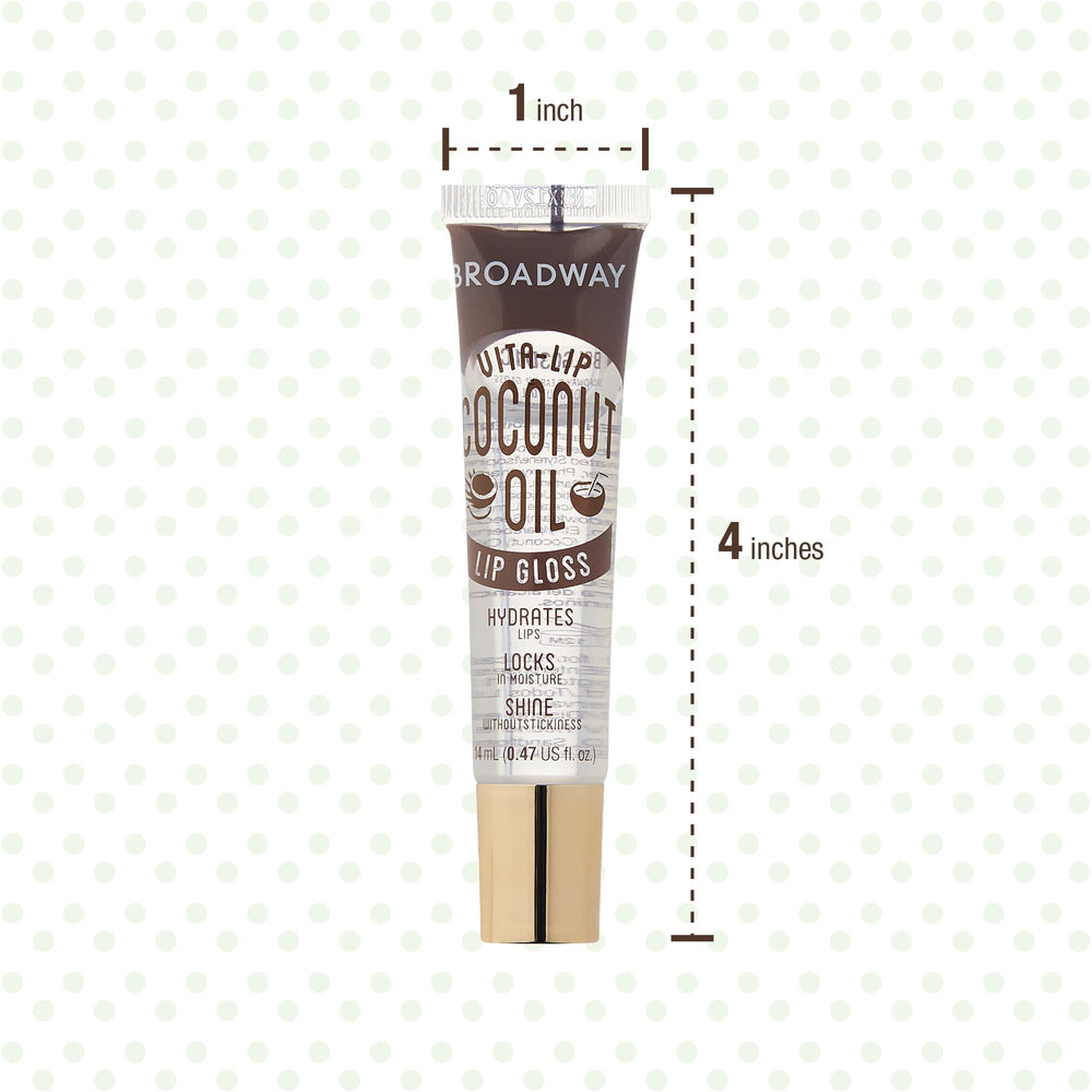 Ruby Kisses Broadway Vita-Lip gloss applied over lipstick for enhanced shine and versatility.