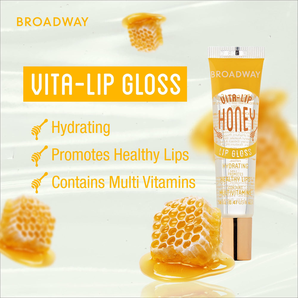 Ruby Kisses Broadway Vita-Lip gloss applicator demonstrates smooth, lightweight glide