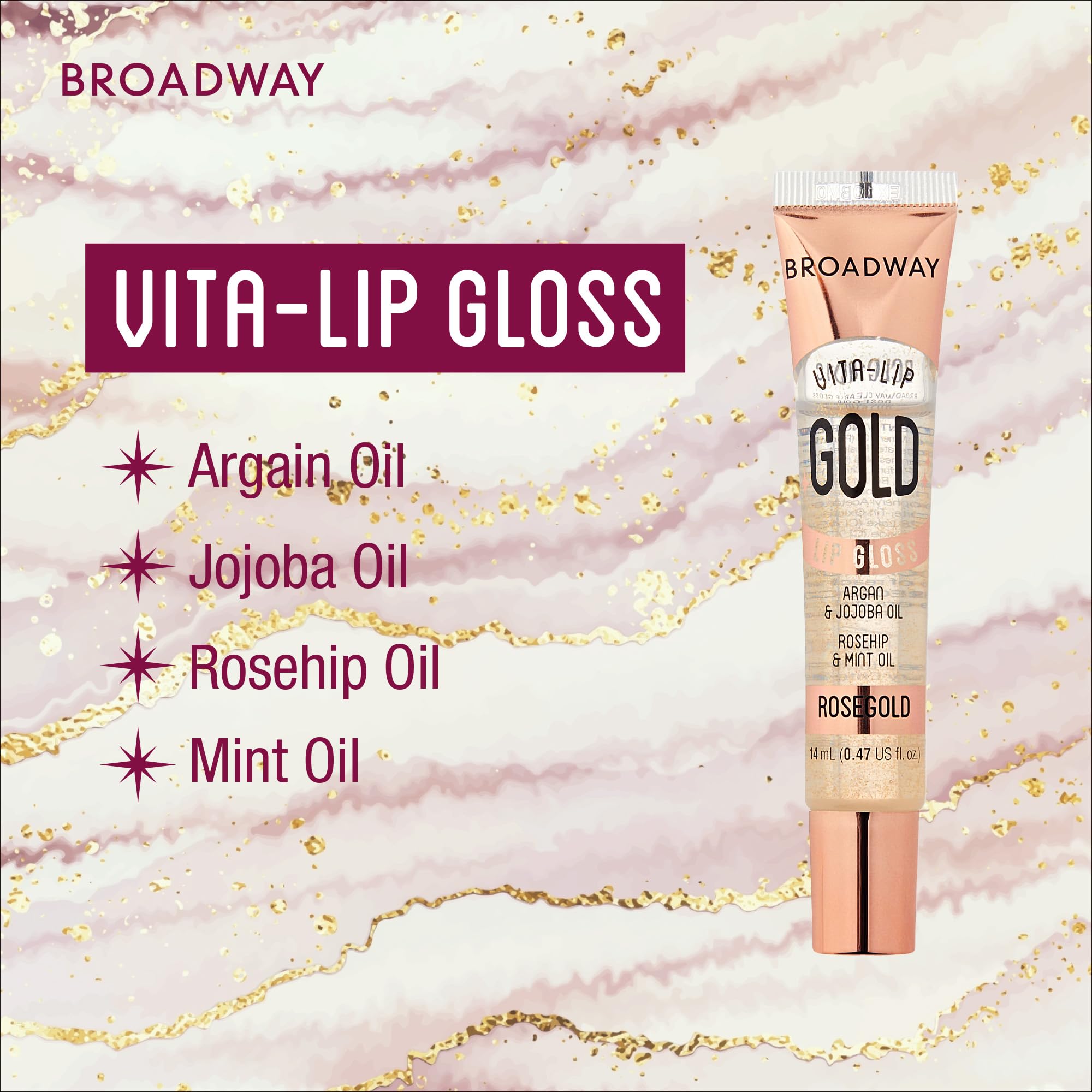 Ruby Kisses Broadway Vita-Lip gloss rosehip oil for nourishing hydration