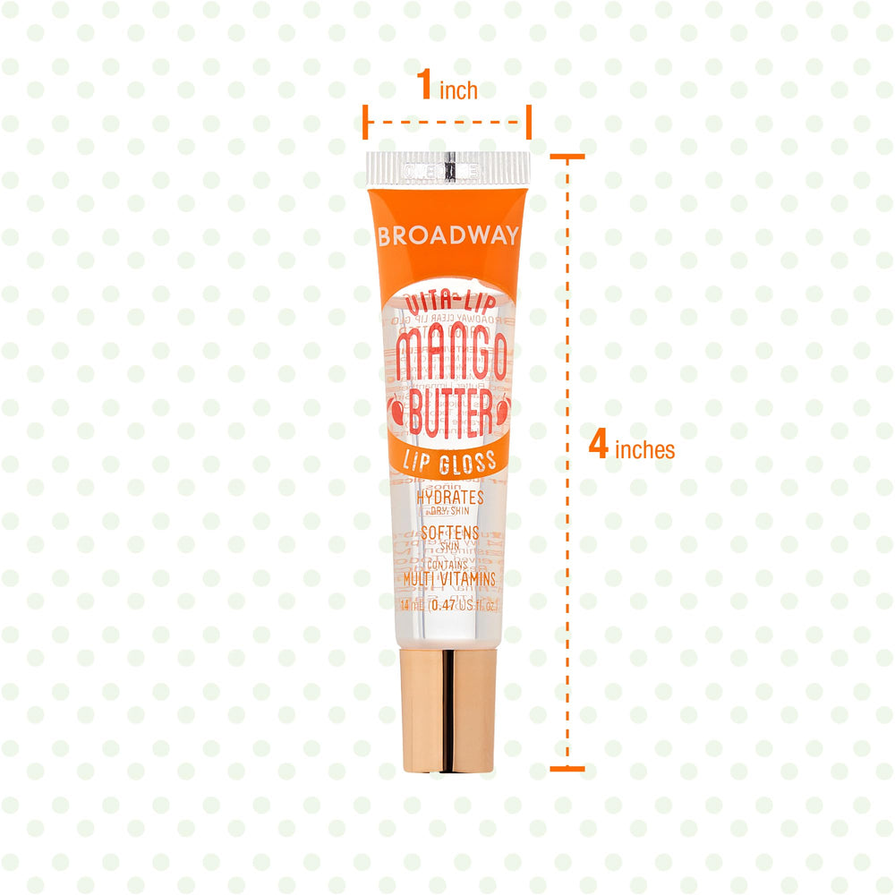 Ruby Kisses Broadway Vita-Lip gloss on retail display shelf for easy access