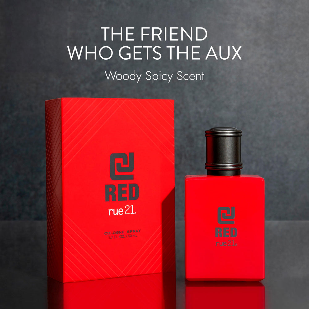 Rue 21 CJ Red travel-size bottle for on-the-go use