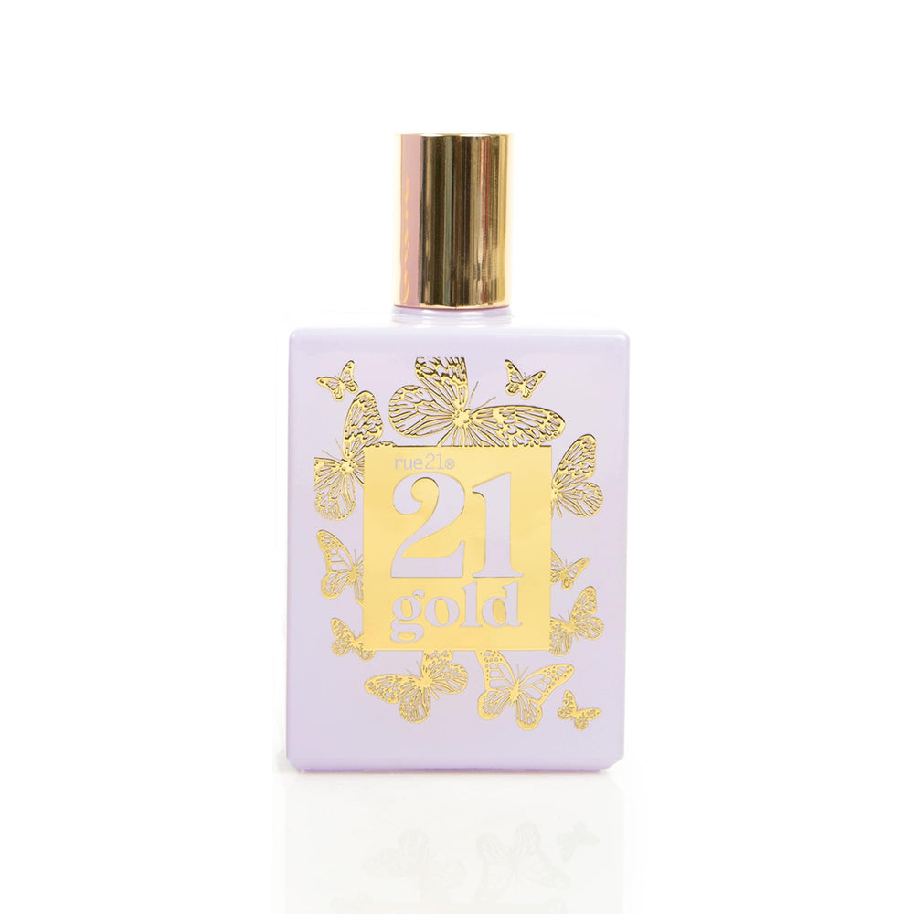 Rue 21 Gold spray on wrist shows versatile daily wear potential.