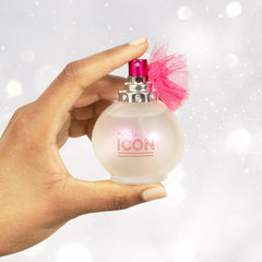 Rue 21 Icon Eau de Parfum close-up label highlighting 1.7 oz size.