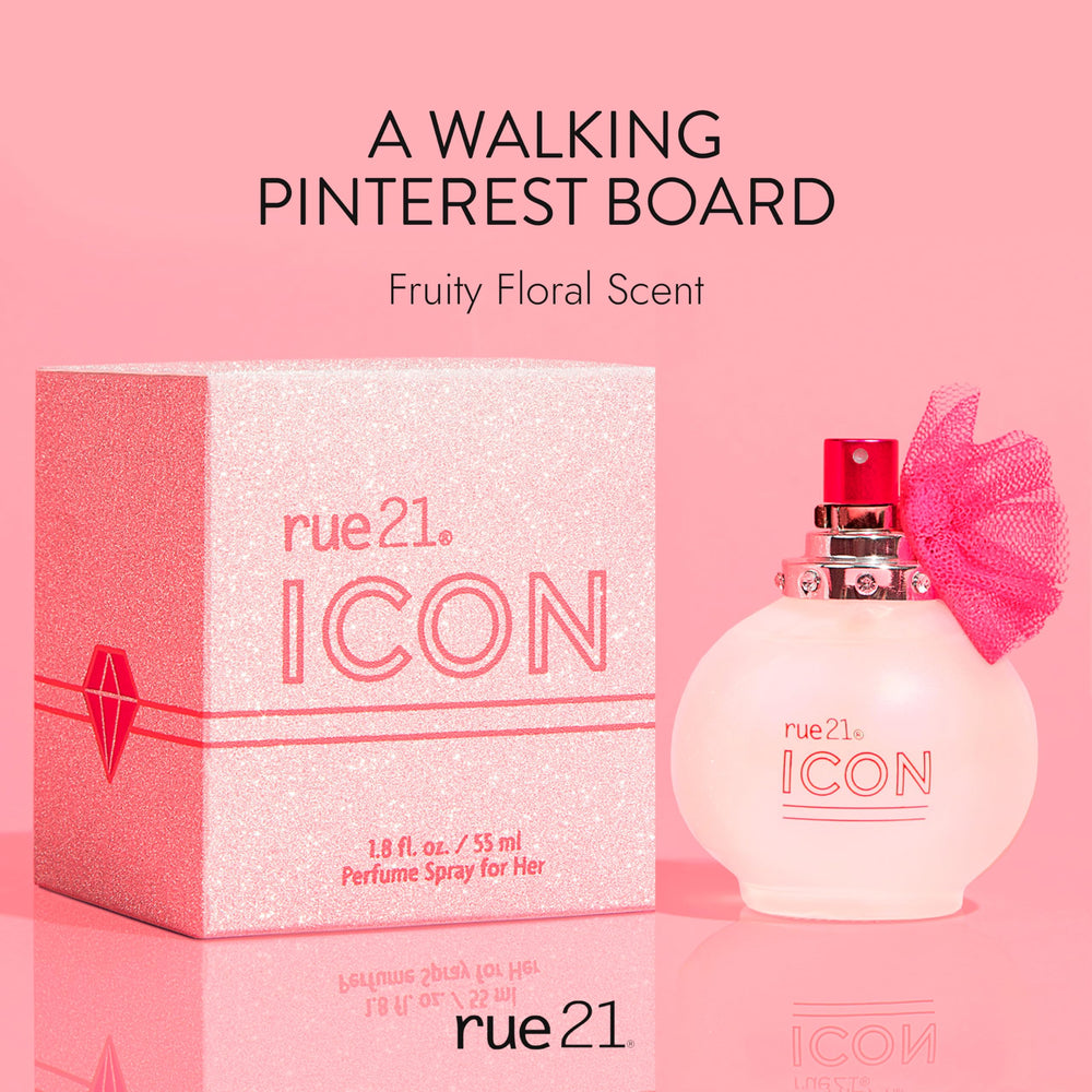 Rue 21 Icon Eau de Parfum packaging box ready for gifting.