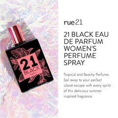 Rue 21 21 Black notes orange tiger lily coconut for beachy vibe