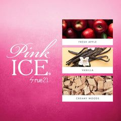 Rue 21 Pink Ice packaging—box design that hints at fruity vanilla notes.