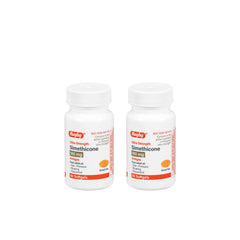 Rugby Laboratories gas relief softgels bottle front shows quick comfort after meals.