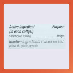 Rugby Laboratories softgel bottle label close-up showing 180 mg per capsule.