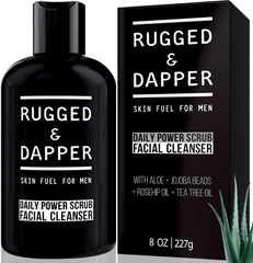 RUGGED & DAPPER Daily Face Wash, deep exfoliating cleanser for healthy skin.