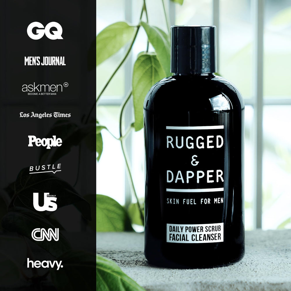 RUGGED & DAPPER Daily Facial Cleanser, perfect for a refreshing wash.